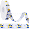 25 Yards Sport Ball Theme Printed Polyester Grosgrain Ribbon OCOR-WH20002-03B-03-1