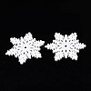 Christmas Theme Spray Painted Wood Big Pendants WOOD-N005-34-2