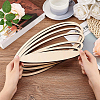 Unfinished Basswood Oval Set DIY-WH0292-48-3