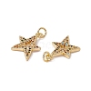 Brass Micro Pave Colorful Cubic Zirconia Pendants KK-G439-22G-2