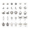 Kissitty 30Pcs 15 Style Tibetan Style Alloy Pendants FIND-KS0001-26-11