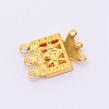 Brass Box Clasps KK-WH0038-09G-2