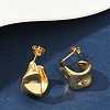 Ion Plating(IP) 304 Stainless Steel Twist Teardrop Stud Earrings EJEW-K244-18G-4