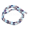 Electroplate Glass Beads Strands EGLA-D300-05-07-4
