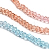 Transparent Painted Glass Beads Strands X1-DGLA-A034-T2mm-A19-4