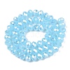 Electroplate Glass Beads Strands EGLA-A044-J8mm-B04-3