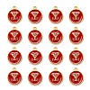 Golden Plated Alloy Enamel Charms LS-ENAM-S118-03Y-2