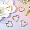 5Pcs Zinc Alloy Spring Gate Rings FIND-TA0009-73J-5