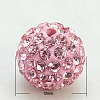 Polymer Clay Rhinestone Beads RB-C1438-12mm-A27-1