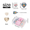 Kissitty 20Pcs 5 Style Heart Alloy Enamel Pendants ENAM-KS0001-08-3