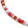 Glass Beaded Necklace NJEW-Z029-05P-2