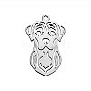 Tarnish Resistant 201 Stainless Steel Puppy Pendants STAS-Q201-T436-1