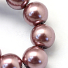 Baking Painted Pearlized Glass Pearl Round Bead Strands HY-Q003-6mm-58-3