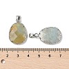 Natural Flower Amazonite Pendants G-H086-01P-03-3