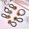 6Pcs 3 Colors Alloy Hair Ties DIY-CY0001-80A-3