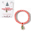 Elegant Christmas Handmade Polymer Clay Heishi Beaded Stretch Bracelets MV9996-47-1