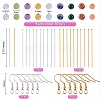 DIY Stone Beads Earring Making Kit DIY-SZ0007-69-2