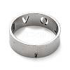 Non-Tarnish 201 Stainless Steel Finger Rings RJEW-G278-23P-3