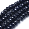 Synthetic Blue Goldstone Beads Strands G-E507-11A-8mm-1