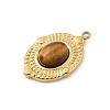 Natural Tiger Eye Pendants STAS-F312-02G-03-2