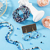 6 Strands 3 Colors Electroplate Glass Beads Strands EGLA-TADJ0001-16-4