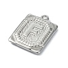 Anti-Tarnish 304 Stainless Steel Pendants STAS-U033-01P-F-2