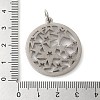 Non-Tarnish 304 Stainless Steel Pendants STAS-C086-05G-P-3