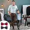 AHADERMAKER 16Pcs 2 Colors Adjustable Polyester Bow Ties AJEW-GA0006-74-6