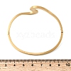 304 Stainless Steel Hinged Bangles for Women BJEW-D408-26G-3
