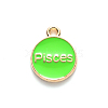 Alloy Enamel Pendants X-ENAM-S124-01A-06H-3