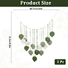 Bohemian Hand-woven Cotton Rope Leaf Tassel with Wood Beads Wall Hanging Ornaments FIND-WH20019-136B-01-2