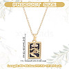 Brass with Cubic Zirconia Pendants Necklaces NJEW-LP0001-45H-G-2