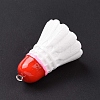 Sport Ball Theme Opaque Resin Pendants RESI-F039-01C-3