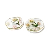 Inner Dried Flower Transparent Resin Pendants LS-RESI-A043-04A-2