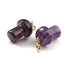 Natural Amethyst Pendants G-M380-C01-P-3