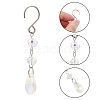 Teardrop Glass Suncatchers HJEW-FS00032-2