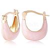 Enamel Arch Hoop Earrings JE1109B-1