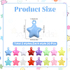 60Pcs 2 Styles Acrylic Pendants MACR-YW0004-75-2