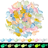 70Pcs 7 Colors Luminous Transparent Resin Shark Ornaments DJEW-SC0001-23-1