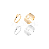 Unicraftale 4Pcs 4 Style Heart Matching Couple Rings RJEW-UN0001-17-6