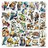 50Pcs Animal PVC Self Adhesive Cartoon Stickers STIC-B001-17-1