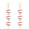 Alloy Enamel Dangle Earrings FS-WG4E48D-06-1