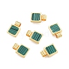 Synthetic Malachite Charms KK-A165-13G-2