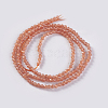 Glass Beads Strands EGLA-E057-02A-10-2