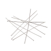 304 Stainless Steel Flat Head Pins X-STAS-Z089-03P-15-2