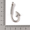 304 Stainless Steel Hook Clasps STAS-C109-13A-AS-3