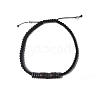 Coconut & Non-magnetic Synthetic Hematite Braided Bead Bracelet BJEW-PH01415-09-1