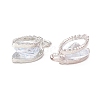 Alloy Clear Cubic Zirconia Charms ZIRC-A022-02P-2