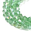 Transparent Electroplate Glass Beads Strands LS-GLAA-F029-4mm-A24-3