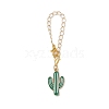 3Pcs 3 Styles Cactus Alloy Enamel Cup Charms HJEW-JM02163-6